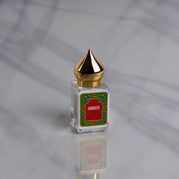 Sandalwood & Amber Fragrance Oil - 1 fl oz - Amber Glass Bottle w
