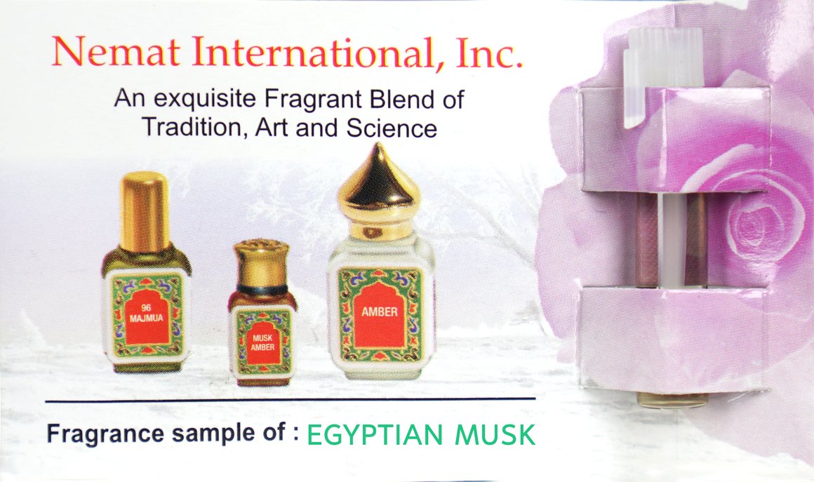 Egyptian Musk Oil Roll on Fragrance Oil 1/3 Ounce and One Free Sample 